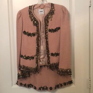 Moschino Suit with embellishments in Blush Color